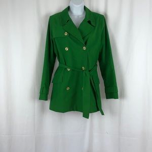 Charter Club Cotton blend trench coat pockets MP